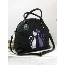 Women Crossbody Bag Cat Pattern Handbag