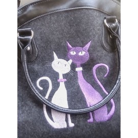 Women Crossbody Bag Cat Pattern Handbag