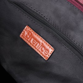 Brenice National Canvas Handbags Vintage Flower Shoulder Bags Multifuntion Backpack