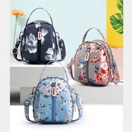 Women Nylon Waterproof Print Casual Shoulder Bag Handbag