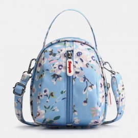 Women Nylon Waterproof Print Casual Shoulder Bag Handbag