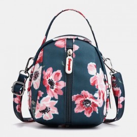 Women Nylon Waterproof Print Casual Shoulder Bag Handbag