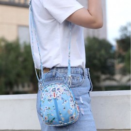 Women Nylon Waterproof Print Casual Shoulder Bag Handbag