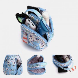 Women Nylon Waterproof Print Casual Shoulder Bag Handbag