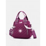 Women Nylon Diamond Crossbody Bag Backpack