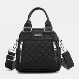 Women Nylon Diamond Crossbody Bag Backpack