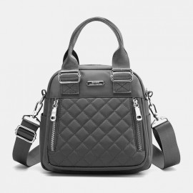 Women Nylon Diamond Crossbody Bag Backpack
