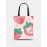 Women Canvas Cute Large Capacity Print Strawberry Pattern Handbag Tote