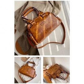 Women Vintage PU Leather Handbag Shoulder Bag Crossbody Bag