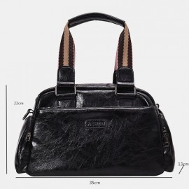 Women Vintage PU Leather Handbag Shoulder Bag Crossbody Bag