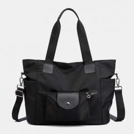 Women Nylon Waterproof Large Capacity Handbag Shoulder Bag