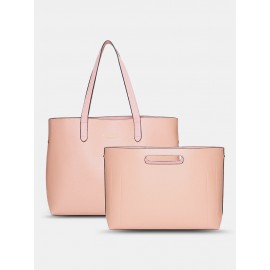 Women 2 PCS 15.6 Inch Laptop Pocket Multi-pocket Large Capacity Removable Key Multifunctional Handbag Tote