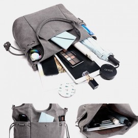 Women Canvas Large Capacity Crossbody Bag