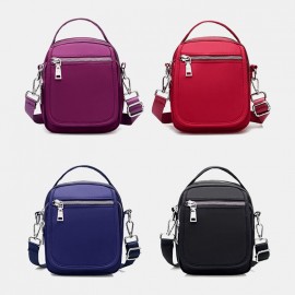 Women Nylon Waterproof Solid Casual Shoulder Bag Handbag
