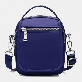 Women Nylon Waterproof Solid Casual Shoulder Bag Handbag