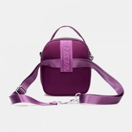 Women Nylon Waterproof Solid Casual Shoulder Bag Handbag