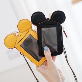 Women Cute Animal Shape Card Holder Wallet Purse Neck Bag
