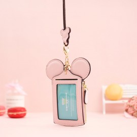 Women Cute Animal Shape Card Holder Wallet Purse Neck Bag