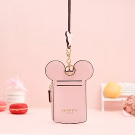 Women Cute Animal Shape Card Holder Wallet Purse Neck Bag