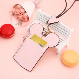 Women Cute Animal Shape Card Holder Wallet Purse Neck Bag