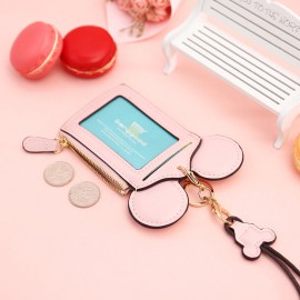 Women Cute Animal Shape Card Holder Wallet Purse Neck Bag