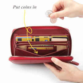 Brenice RFID Microfiber Zipper Long Wallets Large Capacity 11 Card Holder Coin Purse