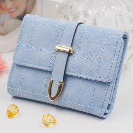 Stylish Women Candy Color Small Wallet Short Purse For Women