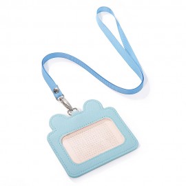Women Cute Animal Card Holder Solid Wallet Purse Neck Bag