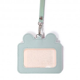 Women Cute Animal Card Holder Solid Wallet Purse Neck Bag