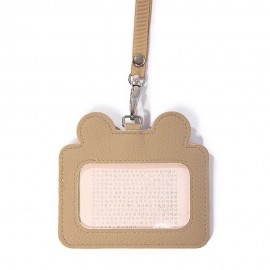 Women Cute Animal Card Holder Solid Wallet Purse Neck Bag