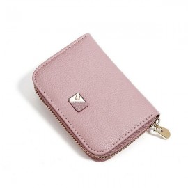 Women PU Leather 9 Card Slot Wallet Leisure Solid Coin Purse