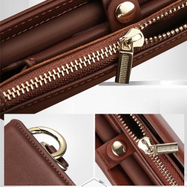 Men And Women Detachable Multifunction Genuine Leather Phone Cases For iphone 3 Card Slot Wallet