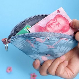 Women Print Mini Wallet Coin Bag Card Holder Purse