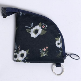 Women Print Mini Wallet Coin Bag Card Holder Purse