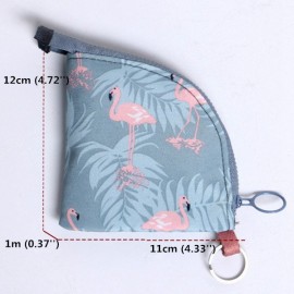 Women Print Mini Wallet Coin Bag Card Holder Purse