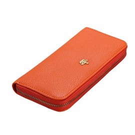 Women Crown Pattern Zipper Long Wallet