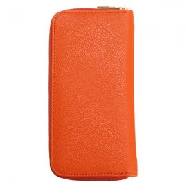 Women Crown Pattern Zipper Long Wallet