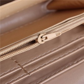 Women Crown Pattern Zipper Long Wallet