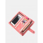 Women 9 Cards Slots Wallet Long Phone Bag