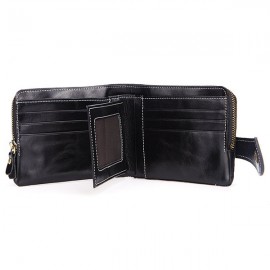 RFID Women Genuine Leather Multi-function Wallet