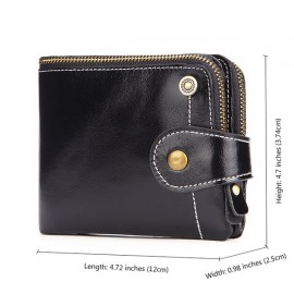 RFID Women Genuine Leather Multi-function Wallet