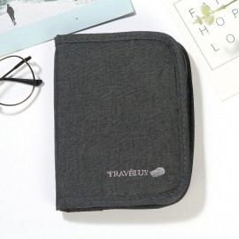 Oxford Cloth Card Holder Minimalist Short Travel Ticket Cash Wallet Card Separate Passport Pack