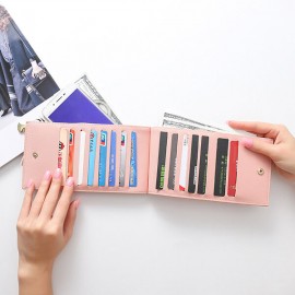 Womon Tassel Multi-slots 15 Card Slots Card Holder Zipper Wallet Purse