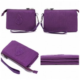 Women Nylon Waterproof Multi-function Clutch Bag Phone Bag Shoulder Bag