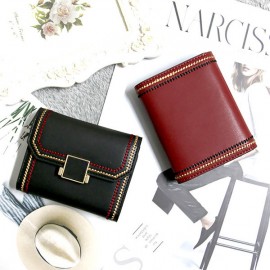 Women Genuine Leather 9 Card Slot Wallet Vintage Purse