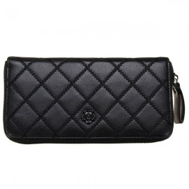 Women Casual Long Card Bag Leisure Grain Wallet