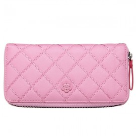 Women Casual Long Card Bag Leisure Grain Wallet