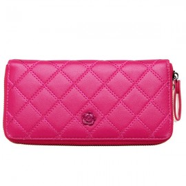 Women Casual Long Card Bag Leisure Grain Wallet