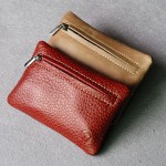 Women Short Coin Purse Genuine Leather Key Case