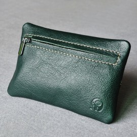 Women Short Coin Purse Genuine Leather Key Case